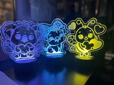 Lampada LED Decorativa Animaletti in Plexiglass – Luce Notturna Bambini