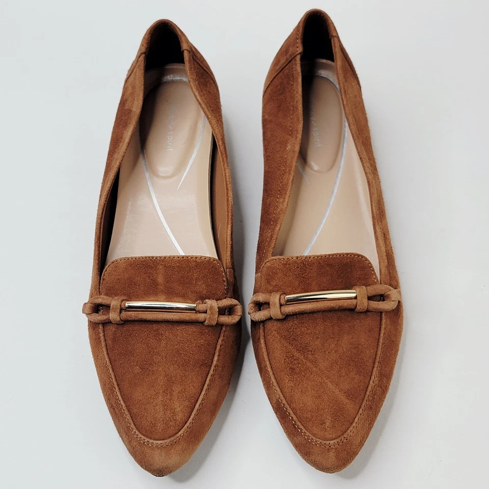 Carolina 9M Easy Spirit Marrón Gamuza Sin Cordones Cojín Cómodo Carrera Mocasines Zapatos Foto 2 de 4