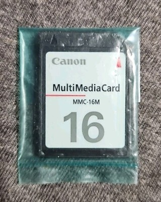 OEM Genuine CANON 16 MB MMC-16m Multi Media SD Memory Card Old Digital Camera