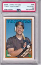 1988 Topps Traded #4T Roberto Alomar (RC) (HOF) San Diego Padres