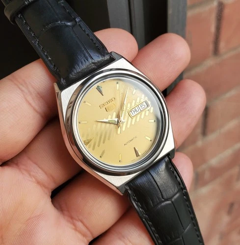 Seiko SKXV23 1992 Golden Sunburst Dial Retro Ultra Rare Vintage JDM Automatic