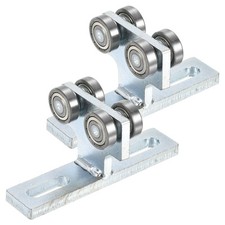 2Pcs 4 Wheels Roller Electric Hoist Trolley Beam Trolleys for Strut Channels