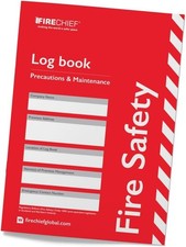 Fire Chief Fire Log Book For Engineers Business Health Safety Risk Assessment