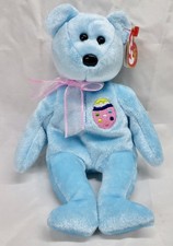 TY Beanie Baby - 2001 - EGGS II the Easter Bear 8.5 inch - MWMTs Stuffed Toy