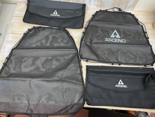Lot of 4 Ascend Kayak Accessories Black Mesh Cover & Storage Pouches *New No Box