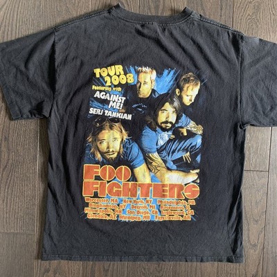Vintage Foo Fighters Tour T-Shirt, Unisex hort Sleeve  Cotton shirt Size S-5XL