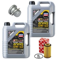 MotoröL Filter Set 4100 5W-40 10 Liter + Schraube FüR Mercedes Sprinter 4,6-T