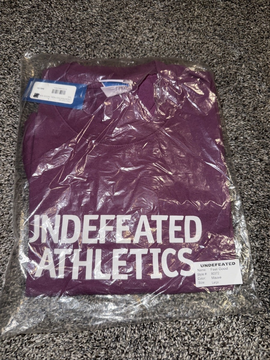 Undefeated Athletics Feel Good S/S Tee Shirt Mauve Men's Sz L New