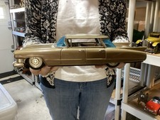 Vintage Bandai Tin Litho Friction Drive Cadillac 1960