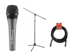 Sennheiser e 835 Cardioid Handheld Dynamic Microphone Stand XLR Cable