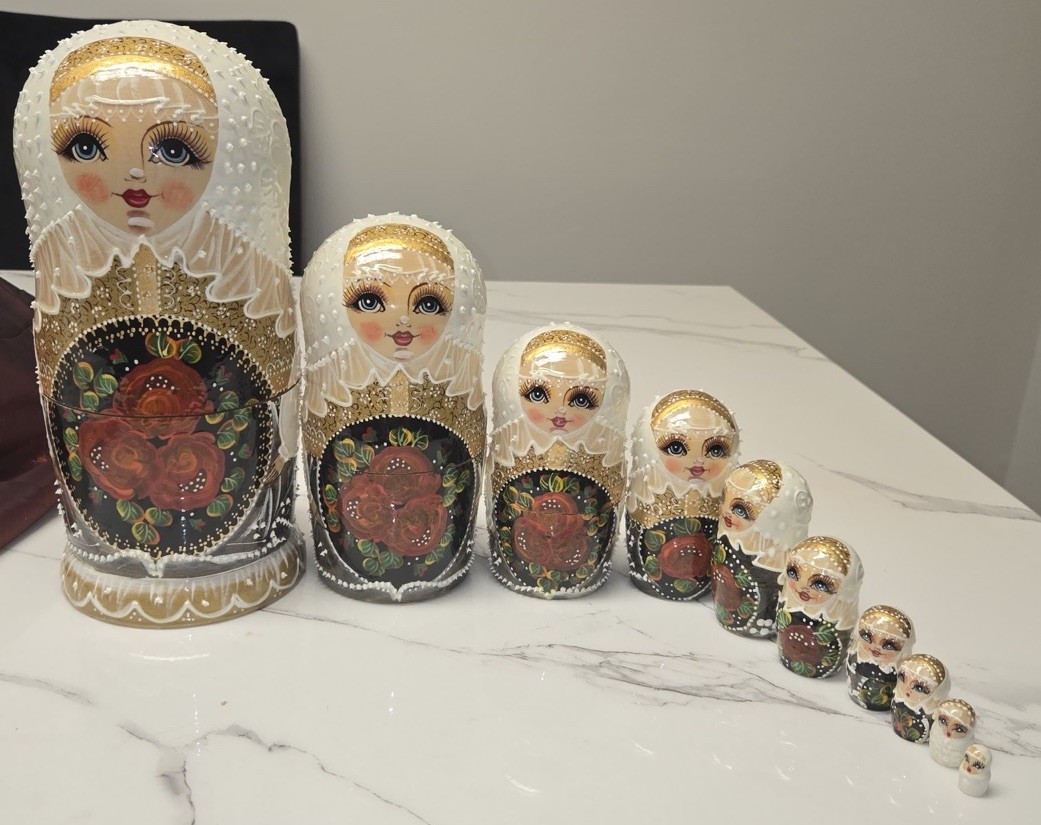 Hand-painted Floral Design Set