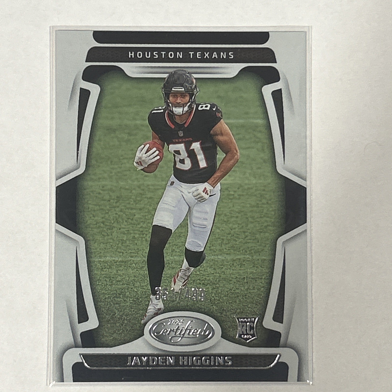 2025 Panini Certified Jayden Higgins Rookies /499 #130 RC Houston Texans