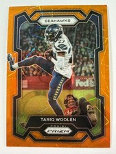 2023 Panini Prizm Tariq Woolen Orange Lazer Prizm #263 Seahawks