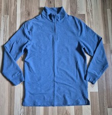 Pendleton 1/4 Zip Pullover Mens Small Blue Long Sleeve Sweatshirt Sweater