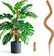 28 Inch Moss Pole for Climbing Plants, Bendable Trellis for Pothos