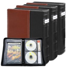CD DVD Storage Binder 3 Pack, Holds 168 Discs and 84 Booklets with Tag Slots,...