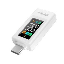 KWS-2303C USB C Tester Power Meter, 4-30V 0-8A Type-C Tester Digital White