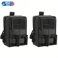 2 Pack Tactical MOLLE Pouches for Outdoor Sports
