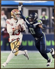 DeMarcus “Tank” Lawrence Signed Autographed 8x10 Photo Seattle Seahawks