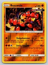 Buzzwole Rare SM - Forbidden Light 77/131 Reverse Holo LP Pokemon TCG