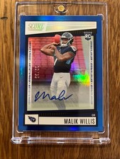 2022 Score Rookies Artist Proof Signatures /35 Malik Willis Rookie Auto RC
