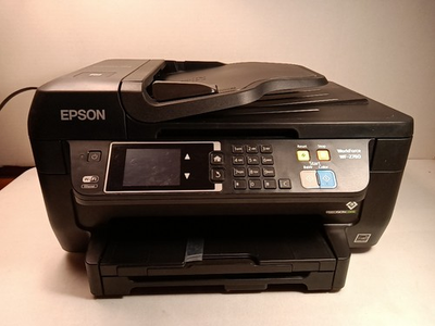 #ad Epson Workforce WF 2760 All In One InkJet Printer Needs Ink Great Price $50.00