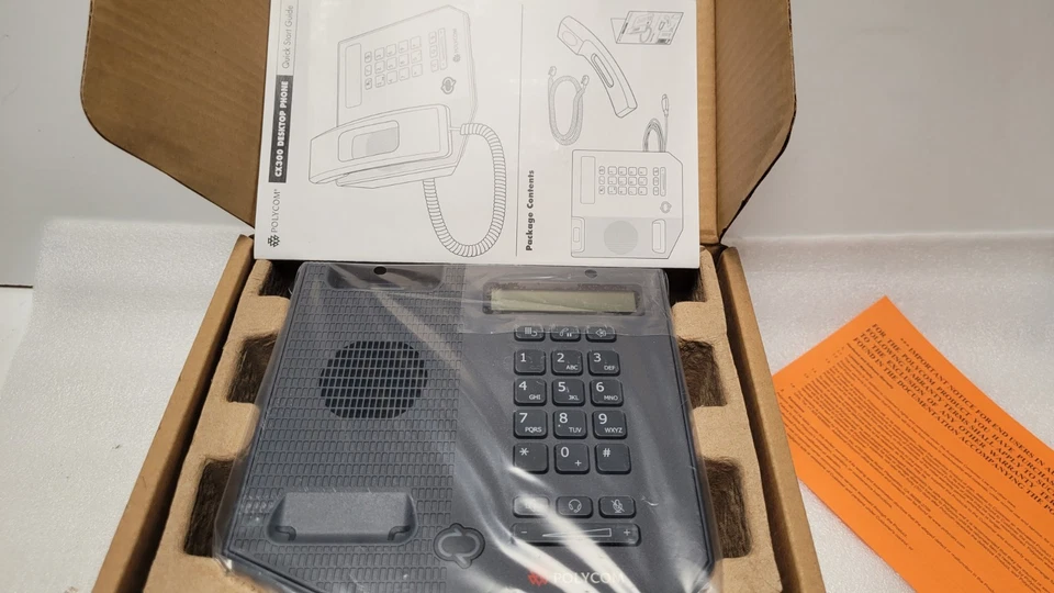 Polycom CX300 R2 USB VoIP Desktop Phone For Microsoft LYNC 2200-32500-025 - Image 3 of 3