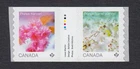 Canada 2026 mnh * CHERRY BLOSSOMS * Coil GUTTER pair