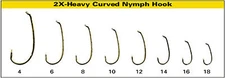 DAIICHI 1760 -- 2x Long Curved Nymph Hook -- fly tying hooks
