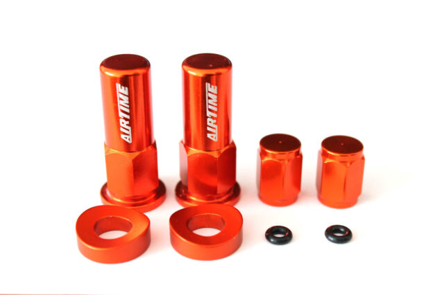 AIRTIME CNC DIRT BIKE VALVE CAP / RIM LOCK NUT SPACER KIT KTM MX ENDURO -ORANGE AIRTIME CNC DIRT BIKE VALVE CAP / RIM LOCK NUT SPACER KIT KTM MX ENDURO -ORANGE