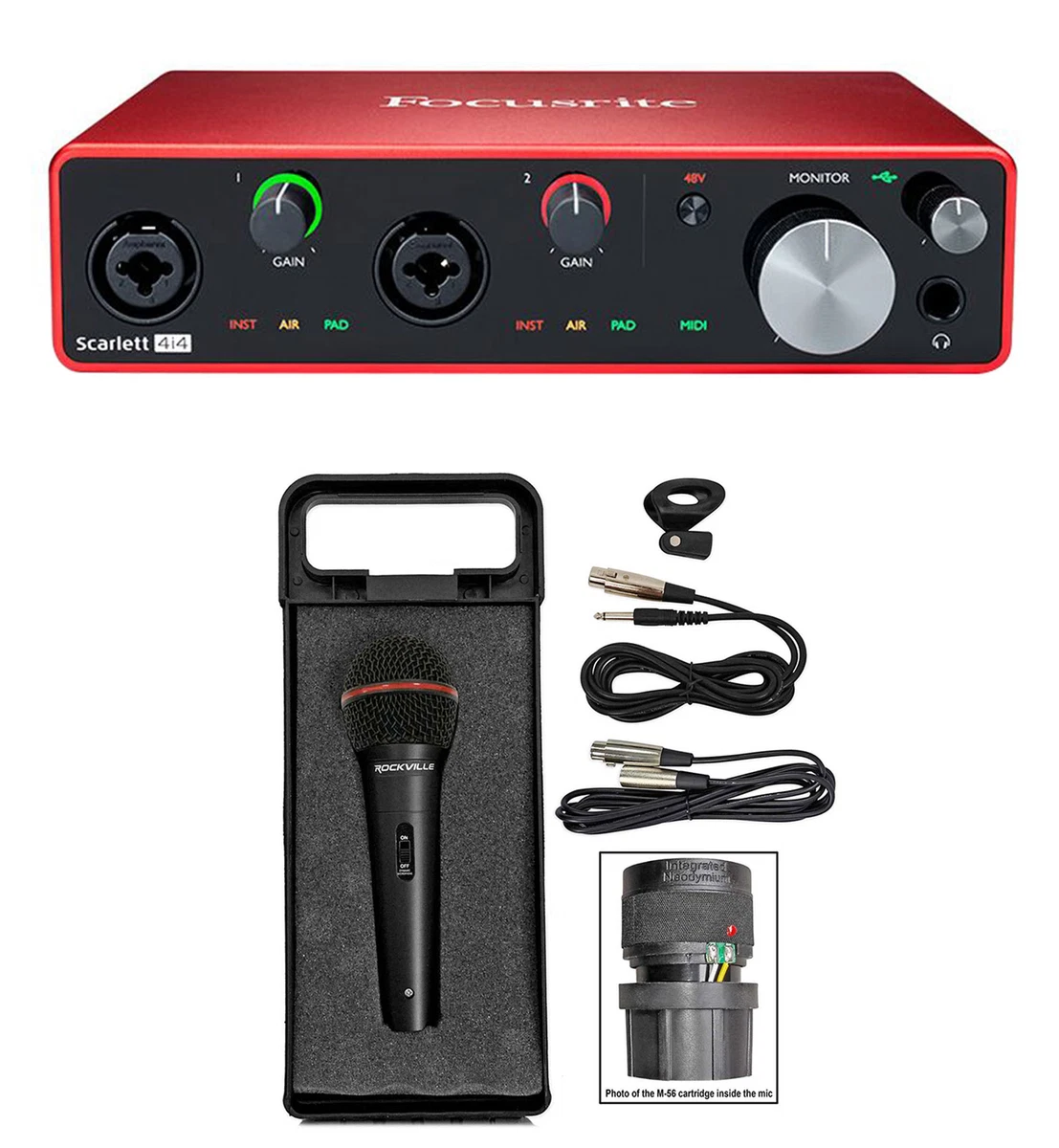 Focusrite SCARLETT 4I4 3rd Gen 192KHz USB Audio Interface+