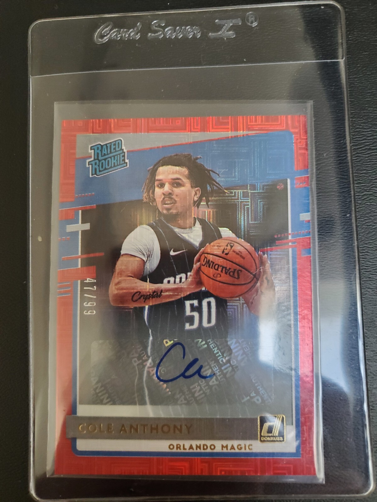 2020 Donruss Choice Cole Anthony Rated Rookie Red Mojo RC Auto #d /99 Magic 💎🔥