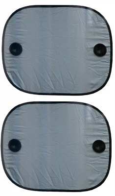 ProPlus Sonnenschutz 44 x 36 cm zwei Stück (= 2er Set) schwarz Saugnäpfe faltbar