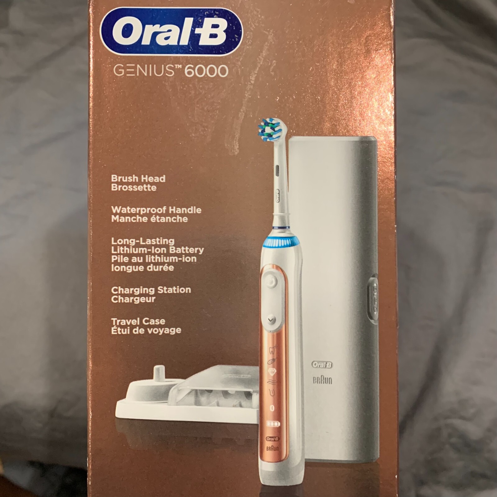 ⚡SHIP ASAP⚡ Oral-B Pro 6000 Smart Series Electric Toothbrush, Rose Gold