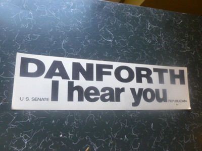 Danforth Senator Missouri Senate Bumper Sticker John Jack Local ...