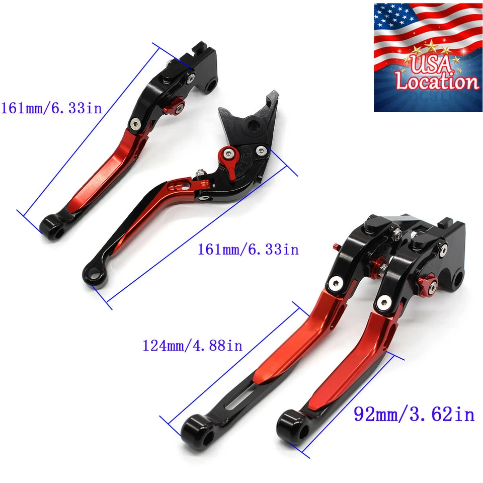 Empuñadura plegable de embrague de freno de extensión para Yamaha YFM700 Raptor 700R 2008-2023 Foto 3 de 4