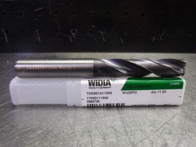 Widia 11.50mm Carbide Drill Coolant Thru 12mm Shank TDS501A11500 WU25PD (LOC3660