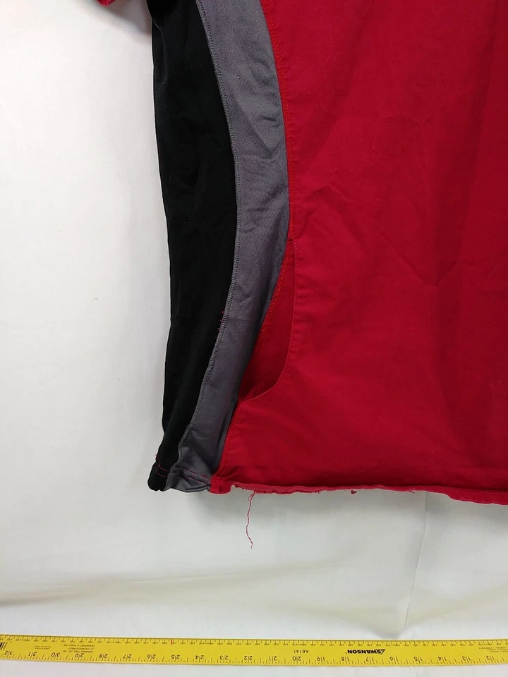 Женский скраб-топ Allure. Стретч-панели по бокам. Красный. Размер Small - Изображение 2 из 4