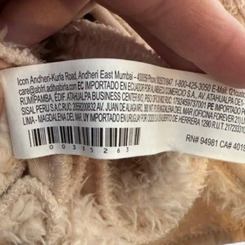 Forever21 Womens Fuzzy Teddy Coat Hooded Zip-Up Jacket Beige Size M - Bild 8 von 9