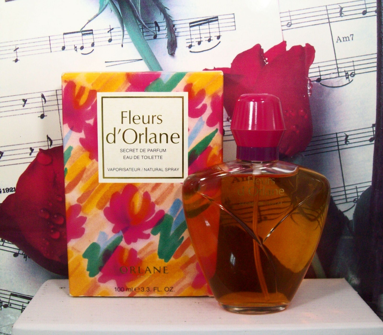 Fleurs D'Orlane Secret De Parfum EDT Spray 3.3 FL. OZ. By Orlane. NWB. Vintage.