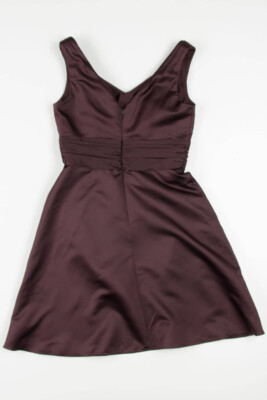 brown vintage bridesmaid dresses Champagne Bridesmaid Dress 2021 Cowl Neck Silk Slip Midi Dress Dusty Rose / 10