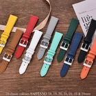 ZODIAC Premium Saffiano Leather & Calf Liner Quick Release Watch Straps 18-24mm