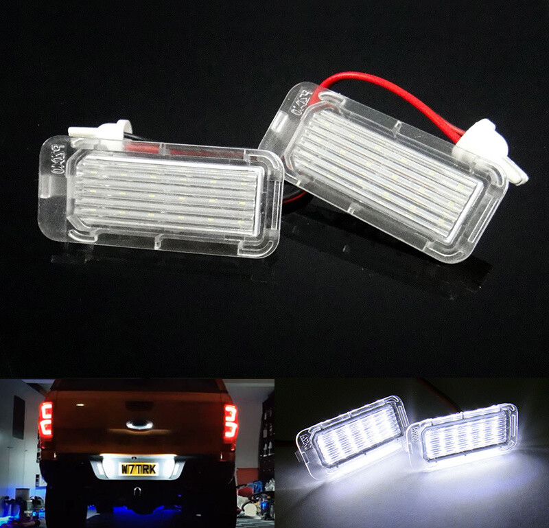2x LED Licence Number Plate Light For Focus C-Max Kuga Mondeo XF EcoSport Fiesta
