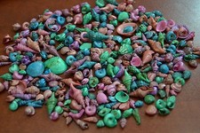 500 PCS ASSORT BABY MIXED DYED SEA SHELL BEACH DECOR CRAFT