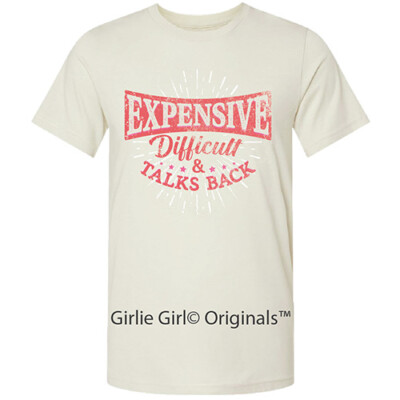 LULU MAC ''Expensive'' 129 Oatmeal Short Sleeve T-Shirt