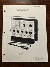 Sencore MX129 FM Multiplex Generator Analyzer Instruction Manual Vintage OEM