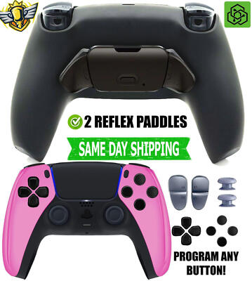 Pink Chrome Pro 2 Competition Reflex Paddle Silent Modz Controller for PS5 OEM