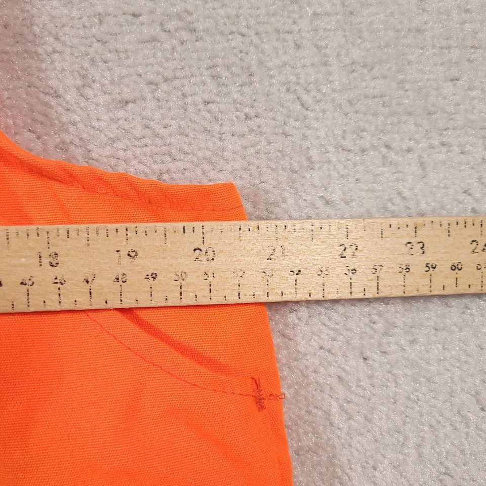 VTG Duxbak Vest Mens Medium Orange Hunting Fishing Pocket Outdoor - Image 4 of 4