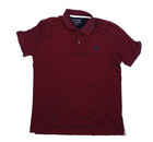 Cotton Birdseye Pique Polo Shirt L Banana Republic Mens Red Short Sleeve