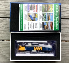 RAPIDO 1/87 HO VIA RAIL CANADA GMD FP7 LOCOMOTIVE RD. # 1423 DC / DCC SOUND NIB